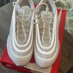 Nike Cream and White Air Max Sneakers